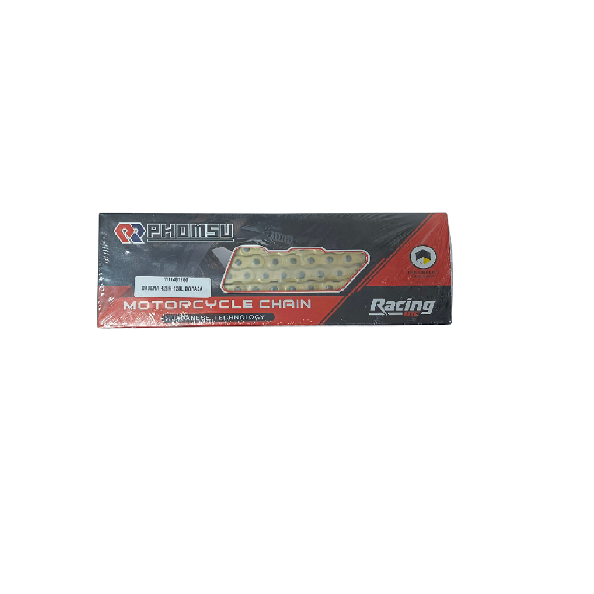 Cadena 428H/128 Dorado Reforzado Royal Motos