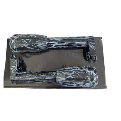 Defensa Lujo Rockstar Bicolor Negro ZZ-Motorpower
