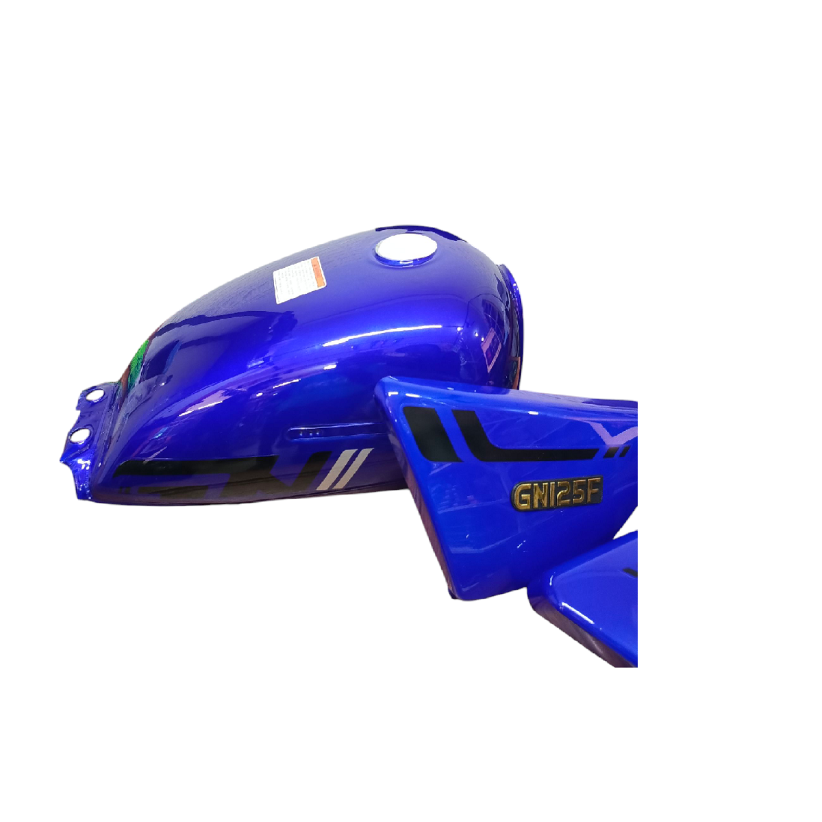 Tanque Gasolina ZZ-GN125 Azul Con Tapas Laterales Motorpower