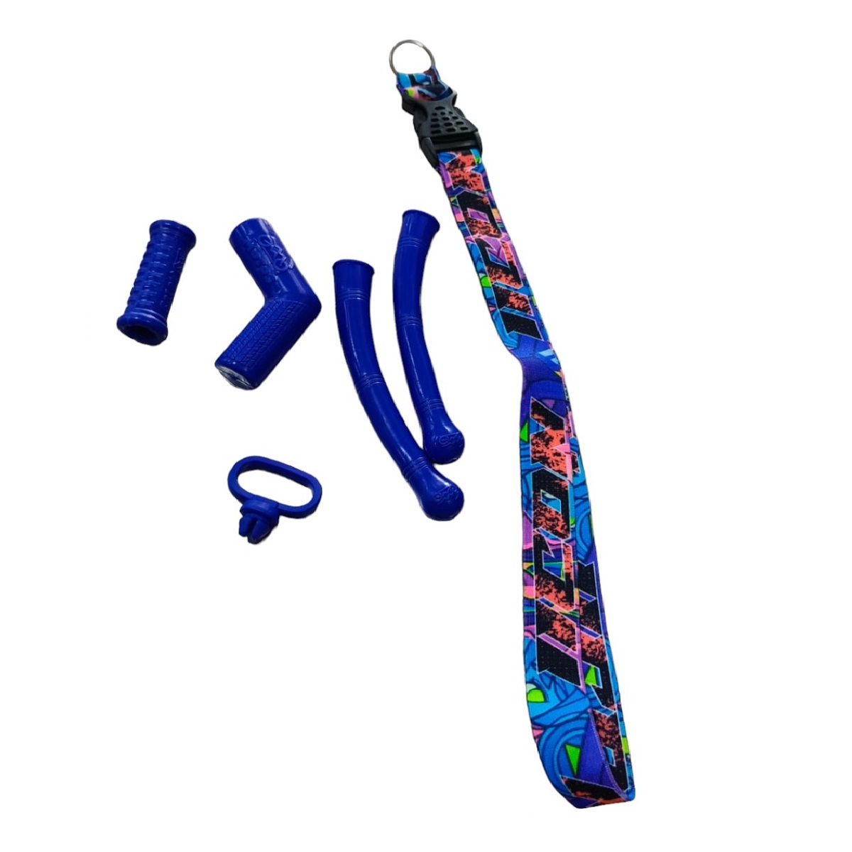 Kit Goma Azul ( Goma Manilla, Goma Pata Prender, Goma Pata Cambio, Goma Guia Guaya, LLavero Largo)