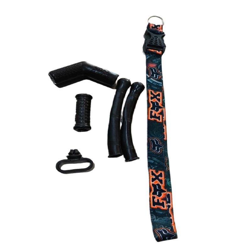 Kit Goma Negro ( Goma Manilla, Goma Pata Prender, Goma Pata Cambio, Goma Guia Guaya, LLavero Largo)