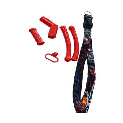 Kit Goma Roja ( Goma Manilla, Goma Pata Prender, Goma Pata Cambio, Goma Guia Guaya, LLavero Largo)