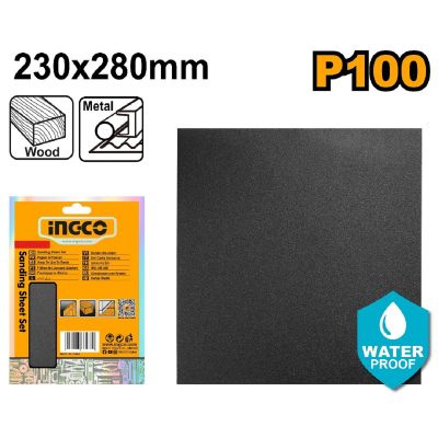 Papel De Lija Impermeable 230X280cm G p100 INGCO