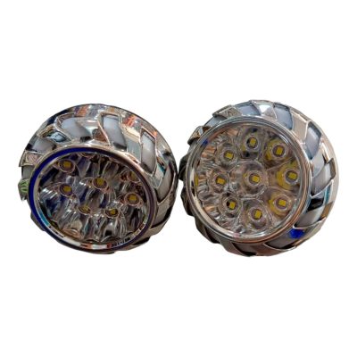 Luces Led Multifuncionales 9 Led Plateado Autoasia