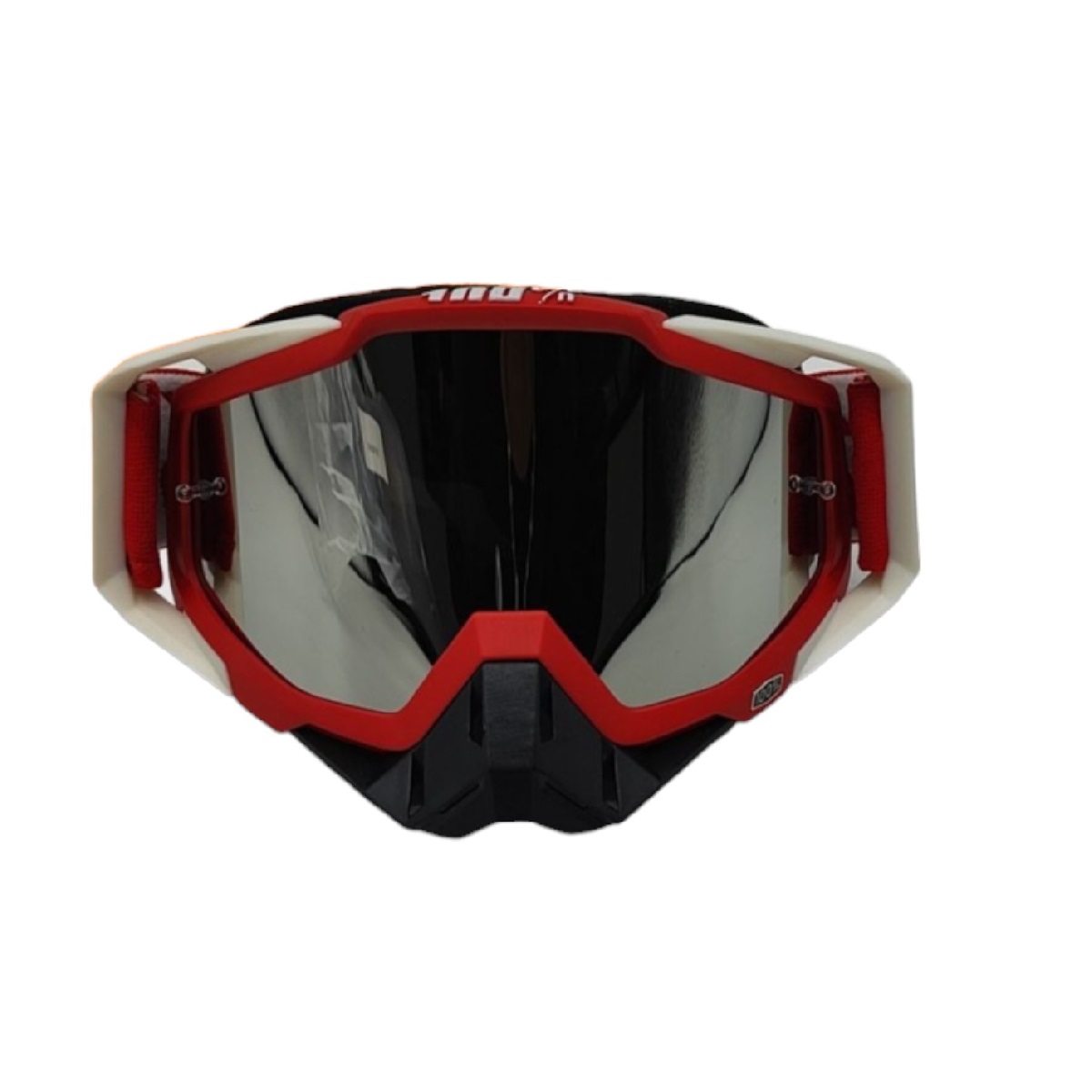Lente Rojo Con Negra 100%