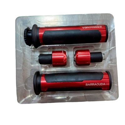 Puños Aluminio Con Contrapesas Rojo Barracuda