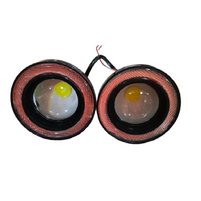 Par De Ojos De Ángel Lupa 3.5¨ Luz Roja Federal