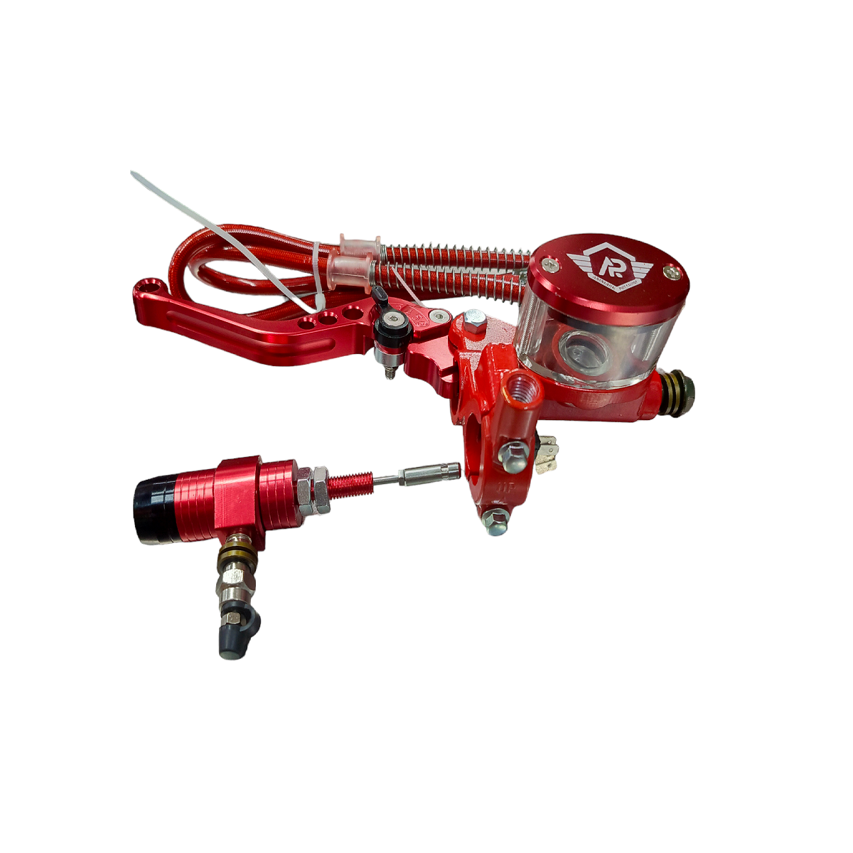 Manilla De Croche Hidraulico Con Bomba Rojo Ammark