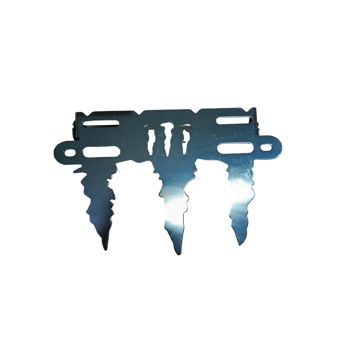 Porta Placa Aluminio Monster Negro