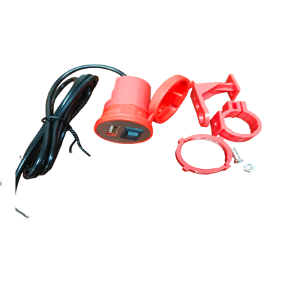 Cargador Telefono USB Con Apagador Rojo