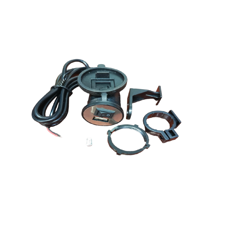 Cargador Telefono USB Con Apagador Negro