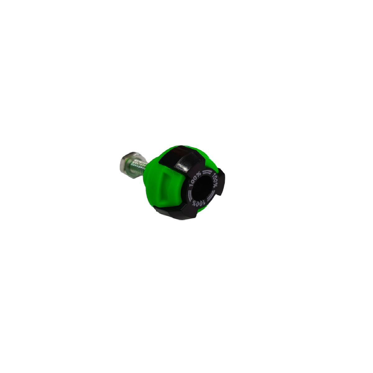 Tornillo Porta Placa Plastico Verde