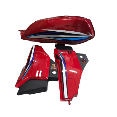 Tanque Gasolina ZZ-H1 Rojo Con Tapas Laterales Ammark