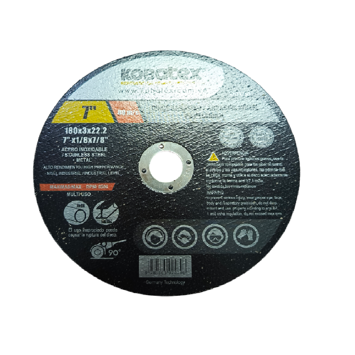 Disco Corte #7 Grueso De Esmerilar Kobatex-ZZ