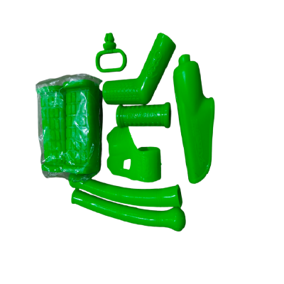 Kit Goma Verde (Goma Manilla, Goma Pata Cambio, Goma Posa Pie, Goma Guia Guaya Descansa Puño