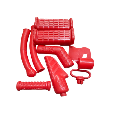 Kit Goma Rojo (Goma Manilla, Goma Pata  Cambio, Goma Posa Pie, Goma Guia Guaya Descansa Puño