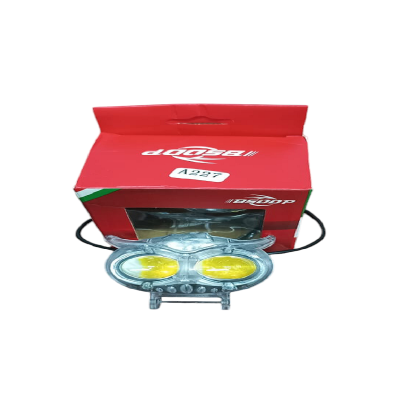 Foco Buho 2 Punta  Transparente RH-A227 Royal Motos