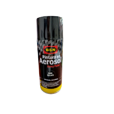 Pintura En Aerosol Spray Negro Brillante BSN