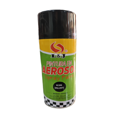 Pintura En Aerosol Spray Negro Brillante Lijiang