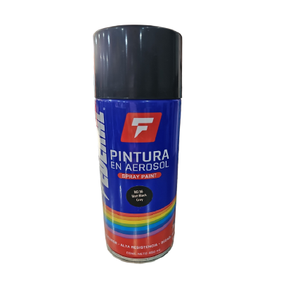 Pintura En Aerosol Spray Negro Mate Federal
