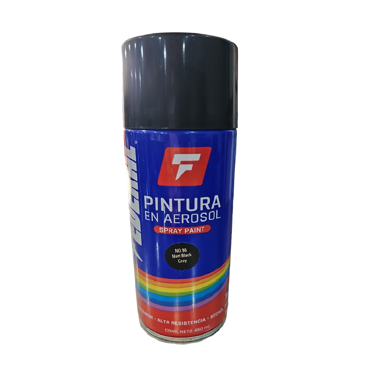 Pintura En Aerosol Spray Negro Mate Federal