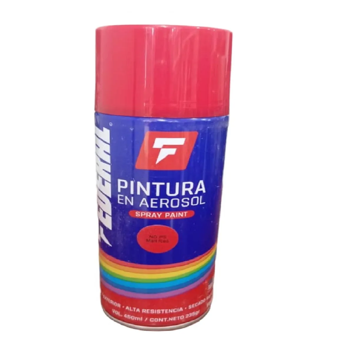 Pintura En Aerosol Spray Rojo Mate N-5 Federal