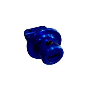 Porta Llave Moto Metalico Hexagonal Azul