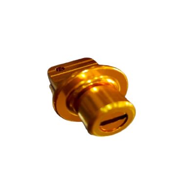 Porta Llave Moto Metalico Hexagonal Dorado