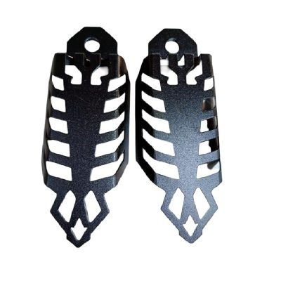 Protector De Aluminio Para Amortiguador Trasero Negro