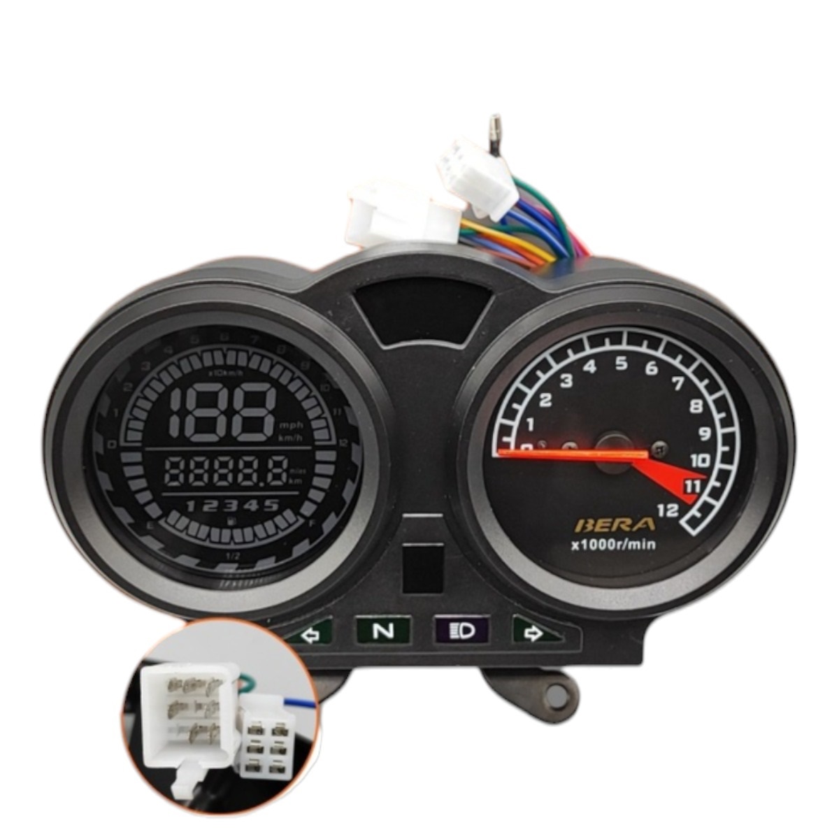 Tacometro Completo Dígital Analogico ZZ-B150S AutoAsia
