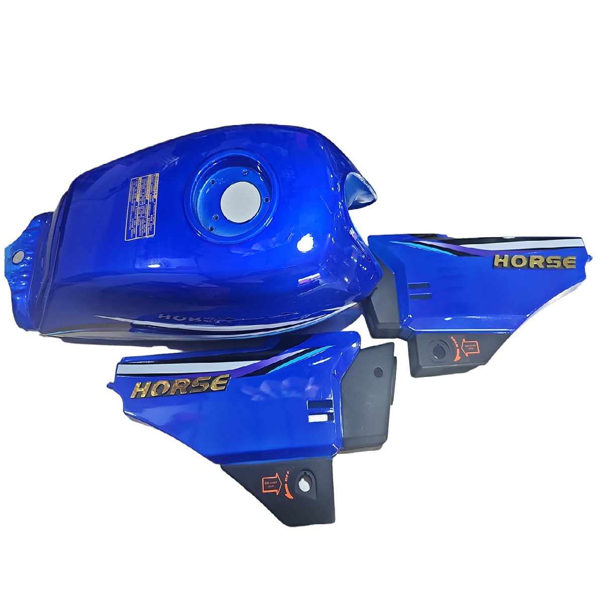 Tanque Gasolina ZZ-H1 Azul Con Tapas Laterales Lider