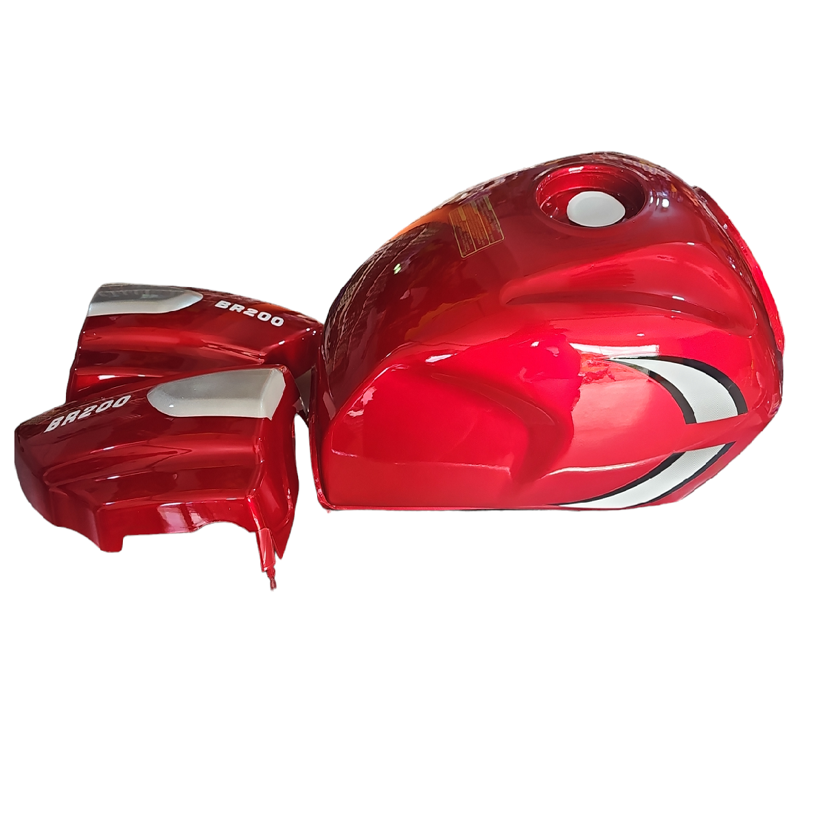 Tanque ZZ-B200 Con Tapas Laterales Rojo SpeedWay