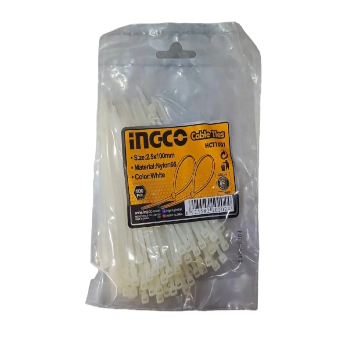 Tirra 25MM 10CM BLANCO HCT1001 INGCO