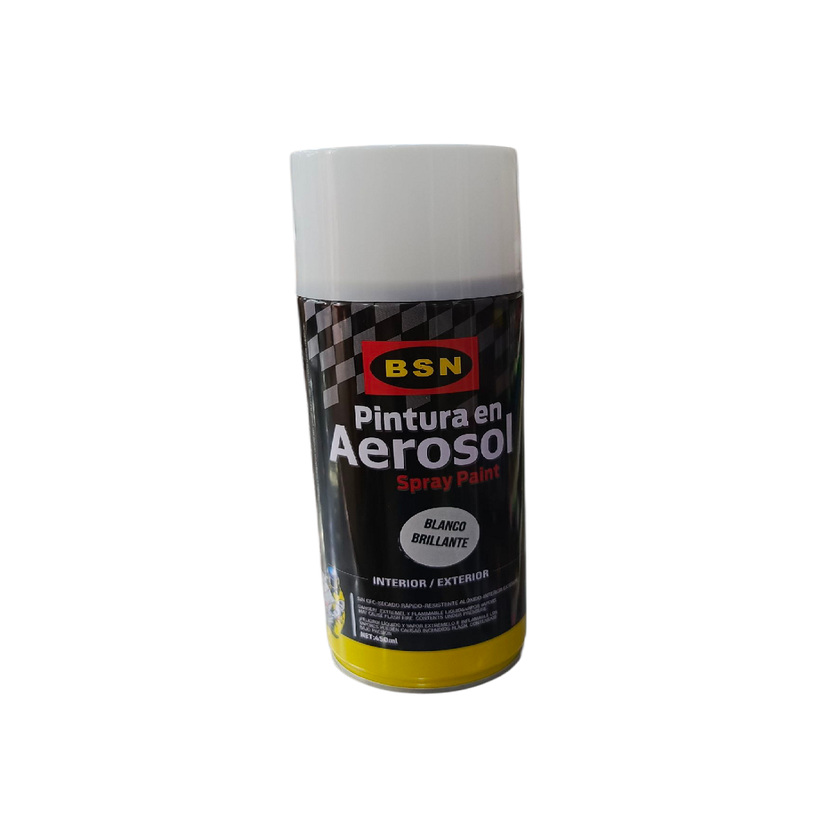 Pintura En Aerosol Spray Blanco Brillante BSN