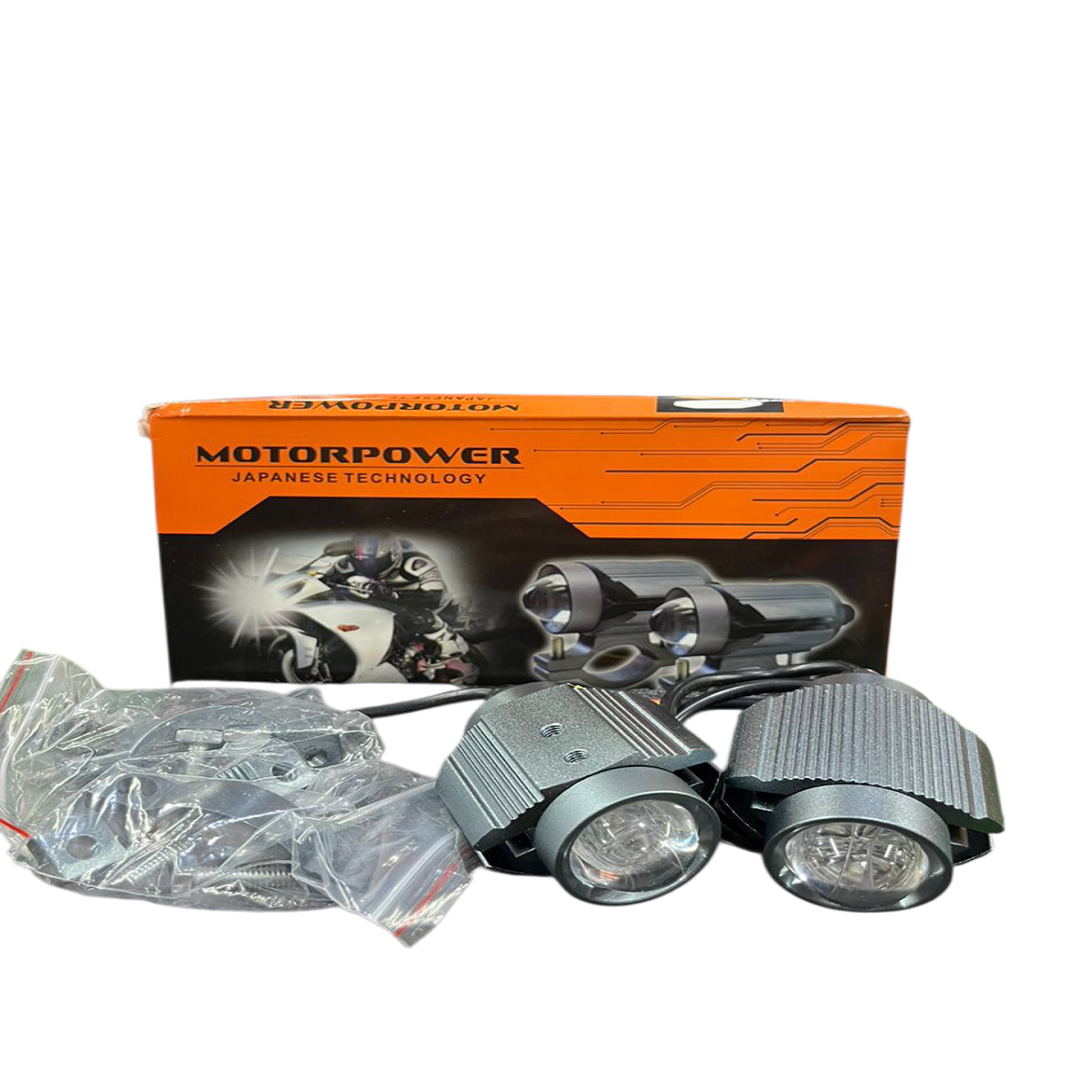 Faro Led C/Lupa Ojo Angel Gris ZZ-Motorpower