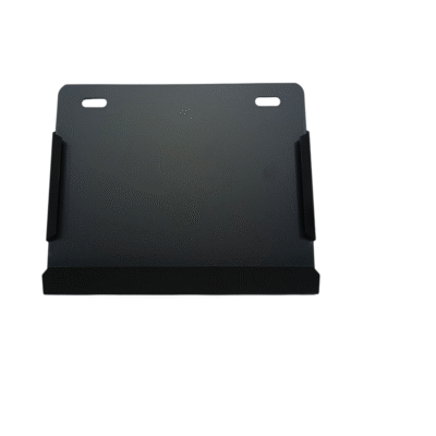 Porta Placa De Aluminio Negro ZZ-Rey