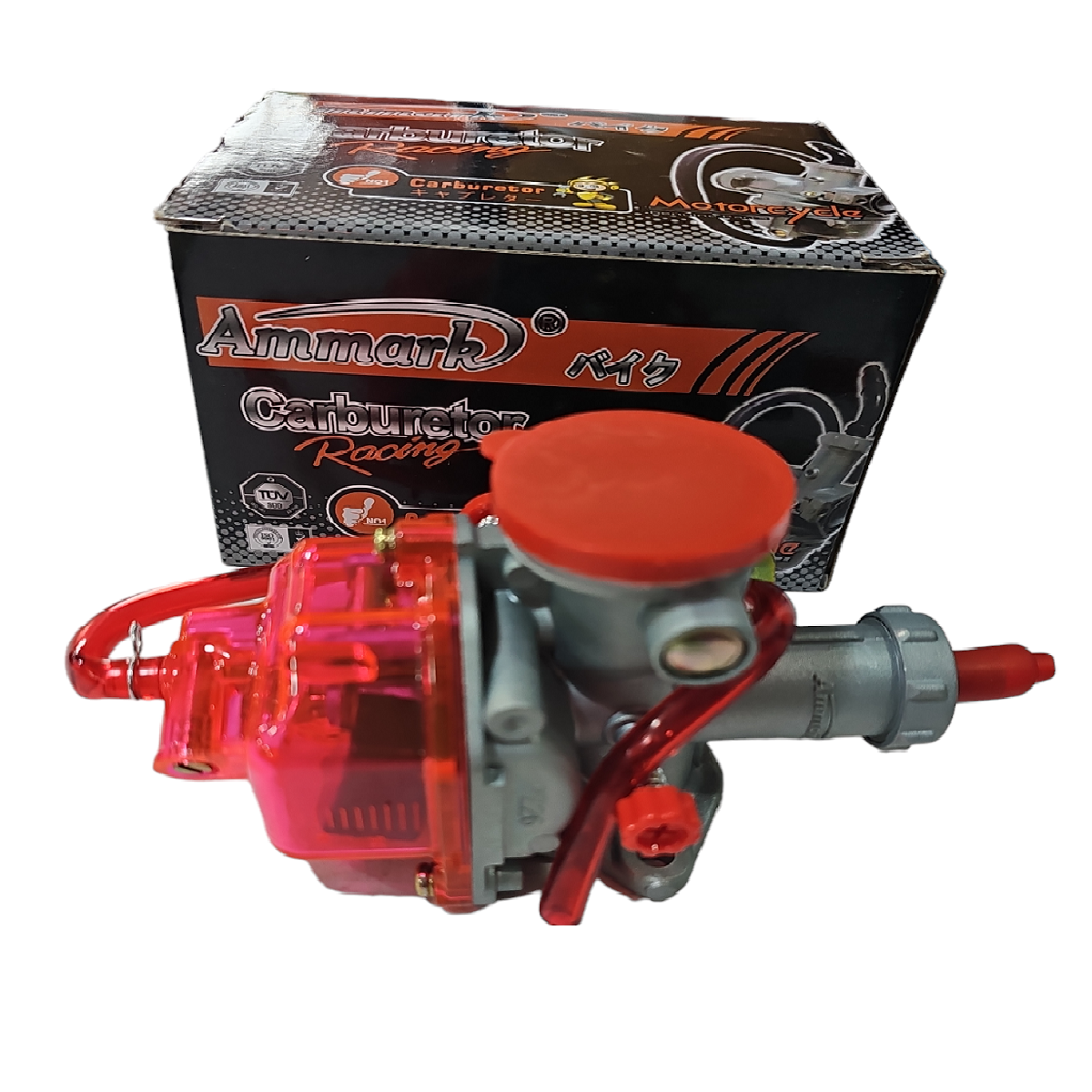 Carburador Racing Transparente Rojo ZZ-H1 PZ26 Ammark