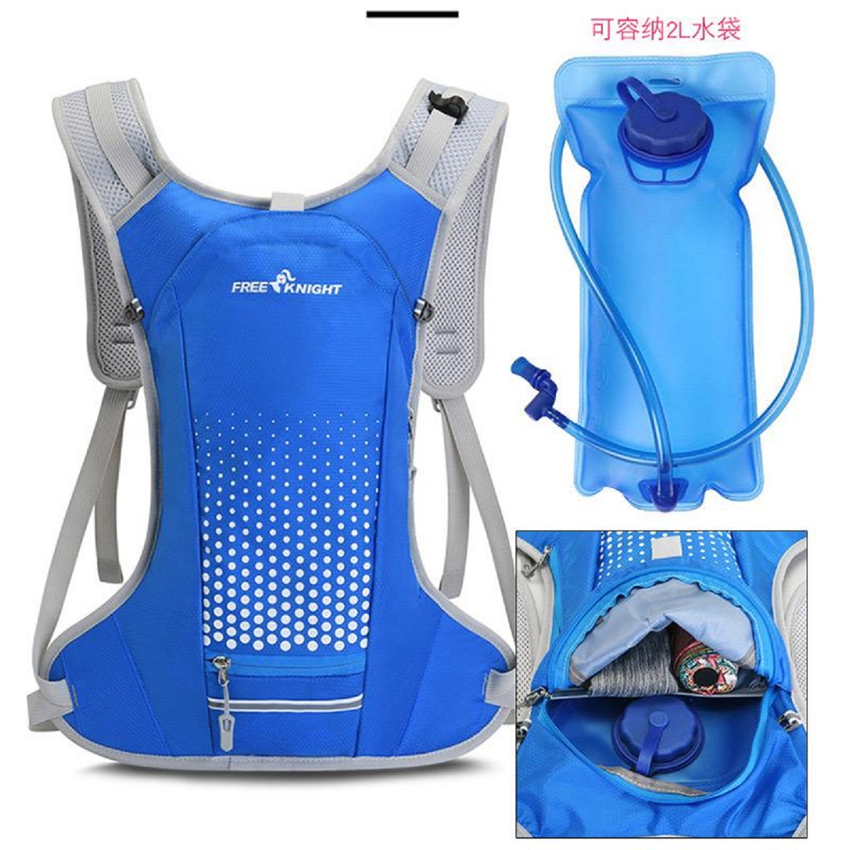 Bolso Todo Uso Azul/gris ZZ