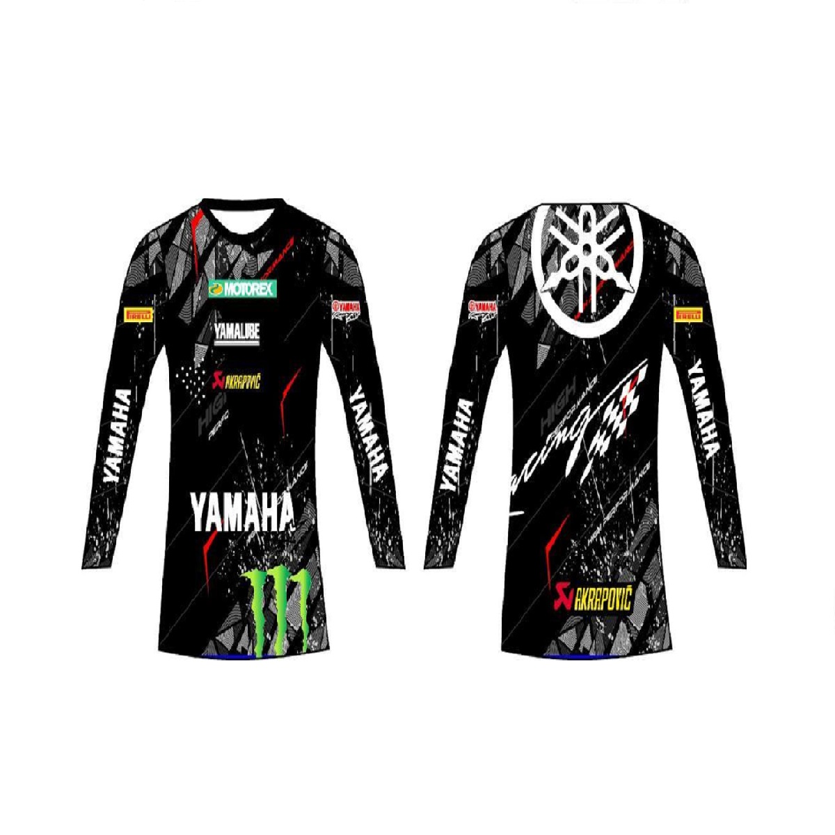 Suéter Manga Larga Yamaha Negros ZZ