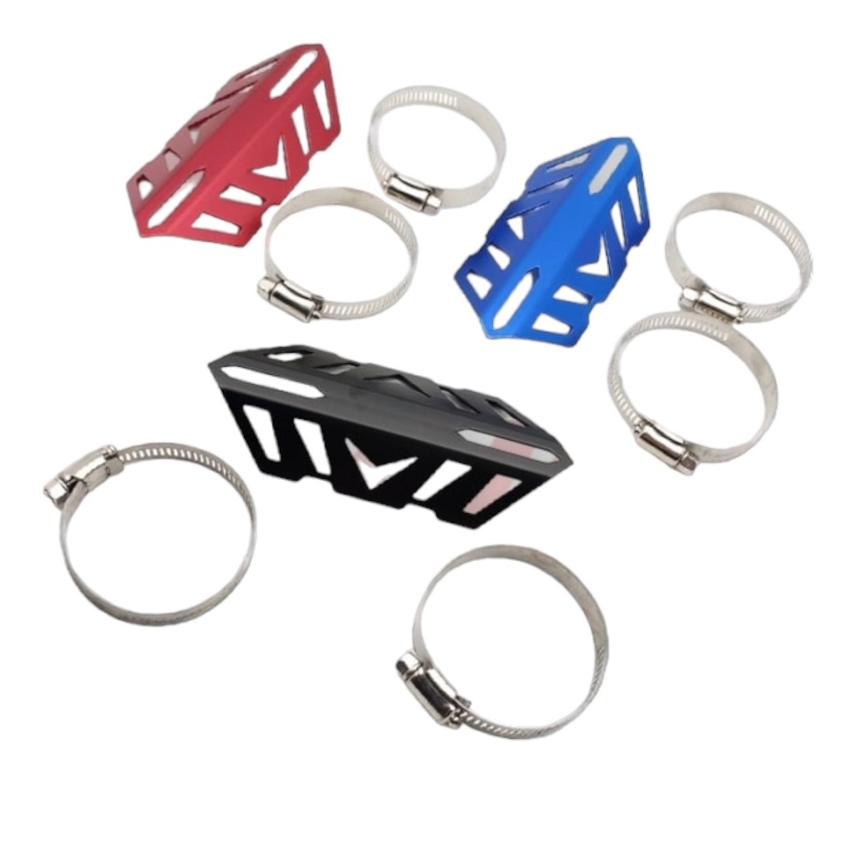 Protector De Baston De Aluminio Azul Par