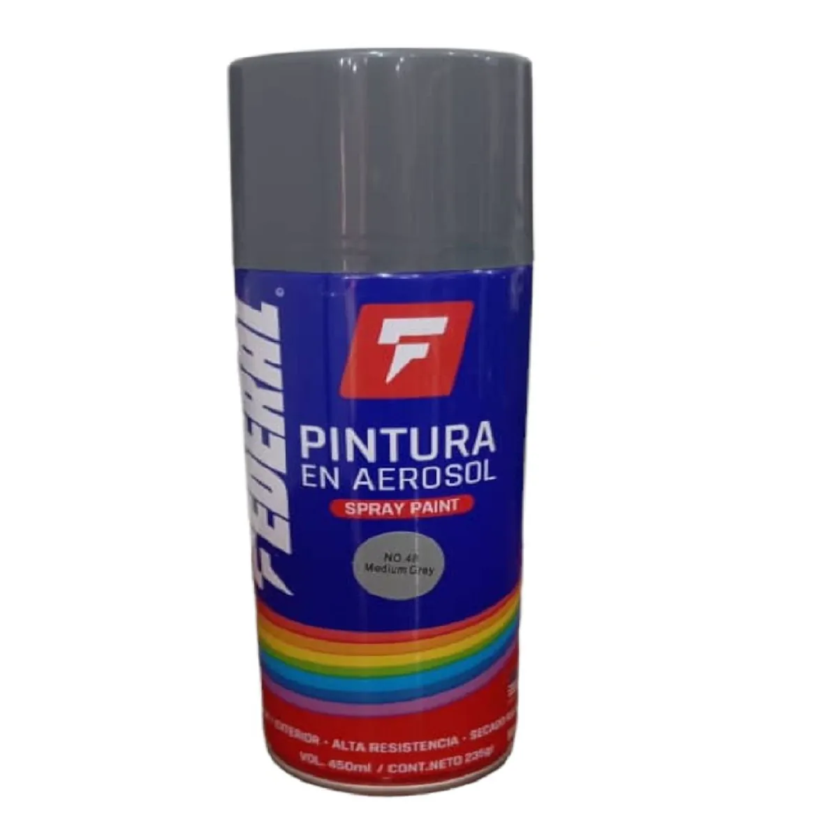 Pintura En Aerosol Spray Gris Medio N-48 Federal