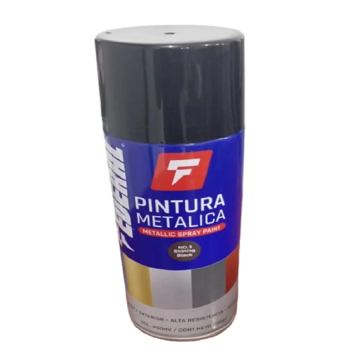 Pintura En Aerosol Spray Negro Metalizado N-3 Federal