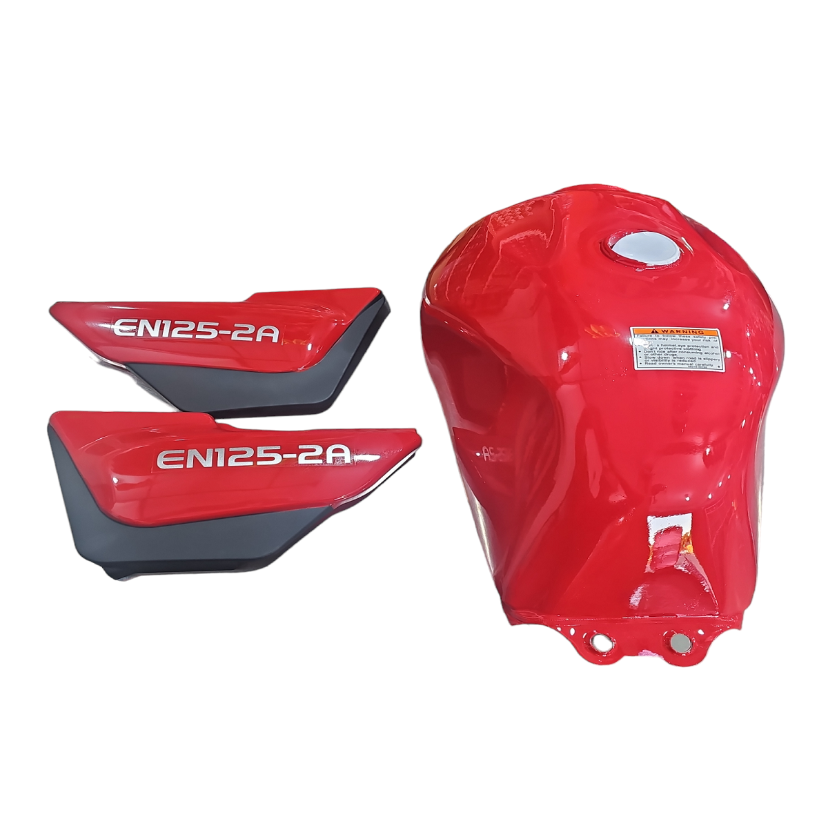 Tanque ZZ-EN Con Tapas Laterales Rojo Federal