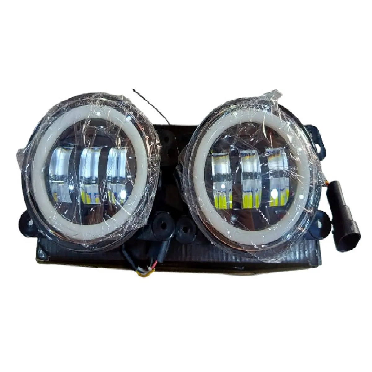 Exploradora Led 4 ´´ Ojo De Ángel Con Lupa Blanca Par Federal