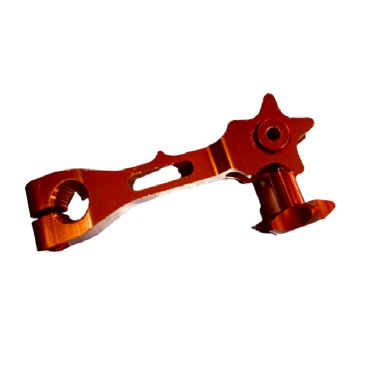 Leva Abre Bandas De Freno De Aluminio Metalizado Color Naranja Federal