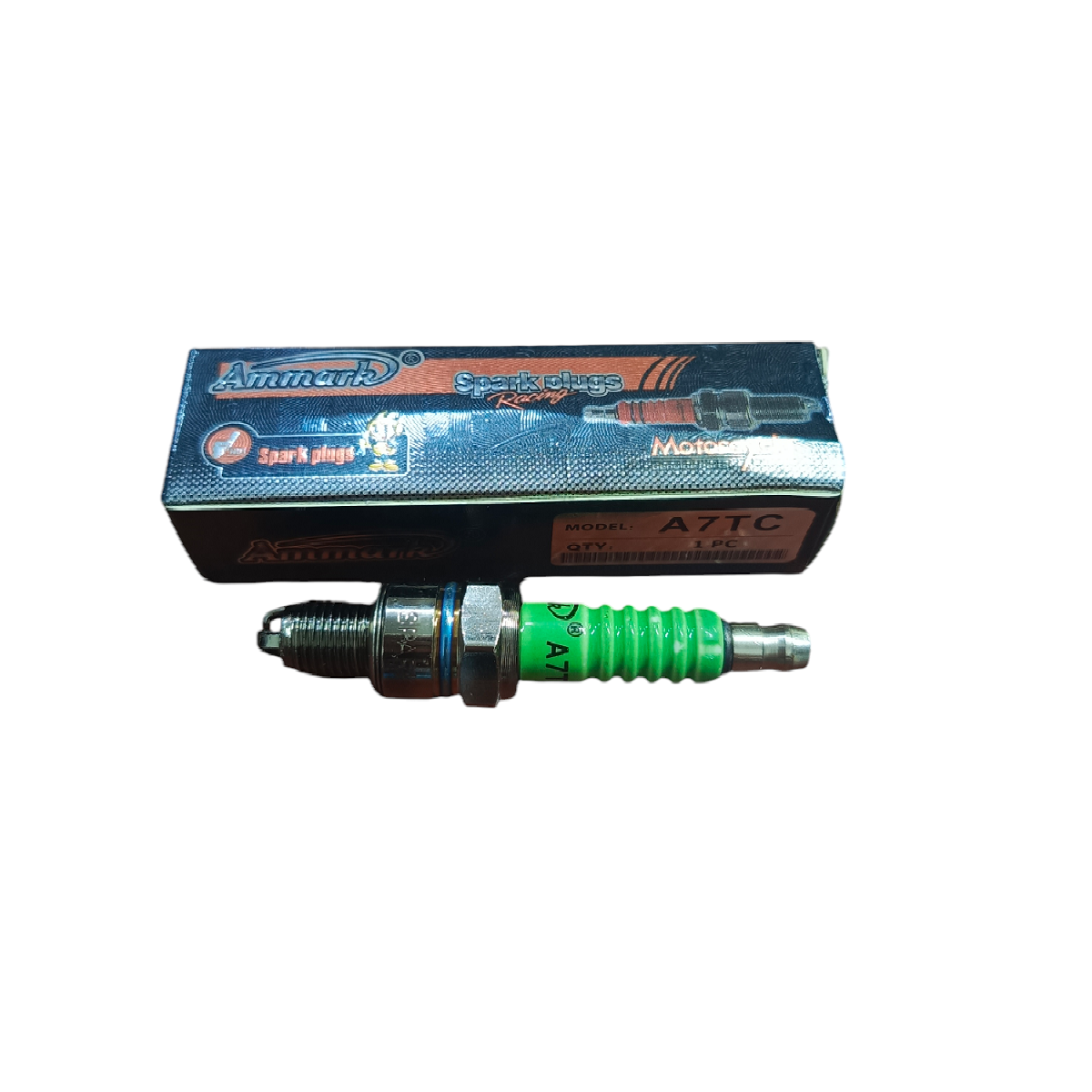 Bujia GY6-A7TC Ceramica Verde Triple Punta Ammark