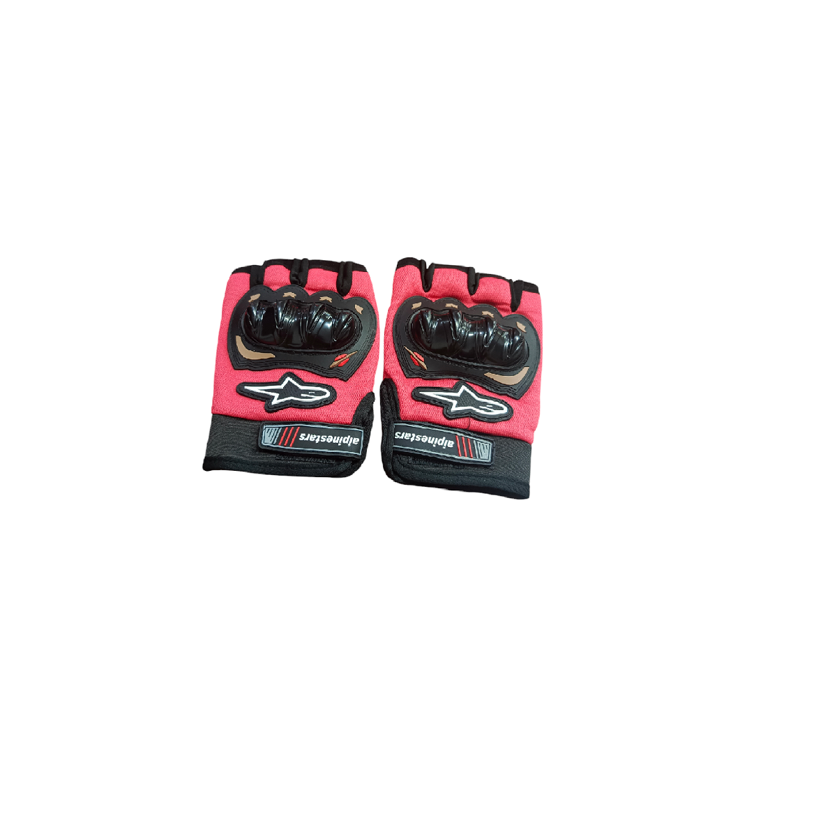 Guantes Negros C/ Rojo Medio dedo 129 ZZ