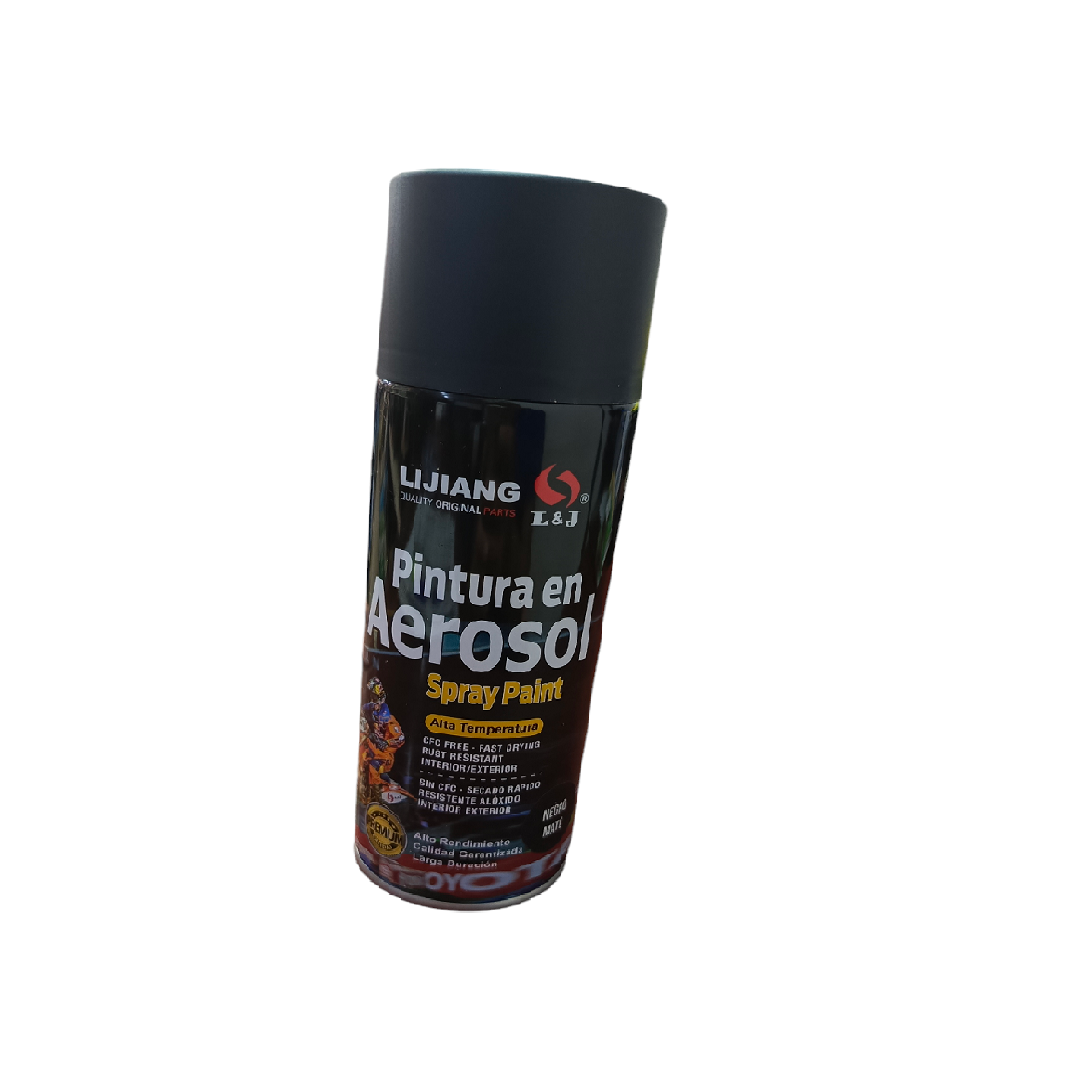 Spray Negro Matte Alta Temperatura Lijiang