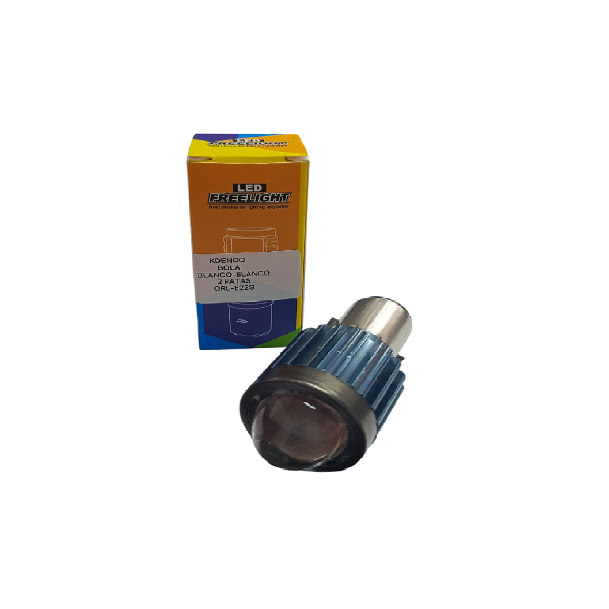 Bombillo Bola Blanco 2 Contacto ORL-E229 ZZ-Kdenco
