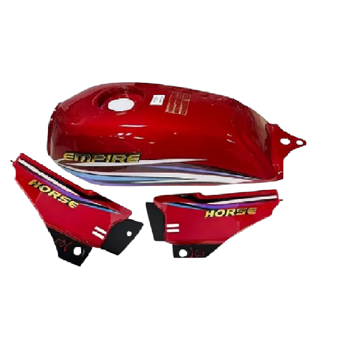 Tanque Gasolina ZZ-H1 Rojo Con Tapas Laterales BSN